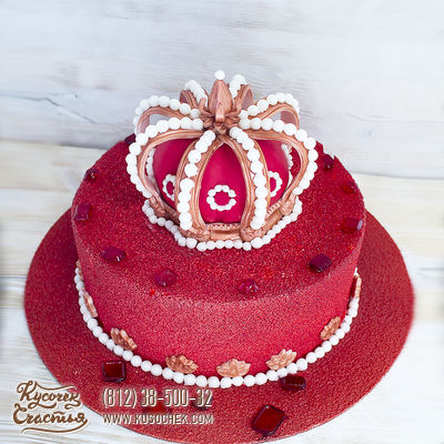 Торт «Корона и рубины»