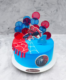 Детский торт «Человек-паук и карамель»