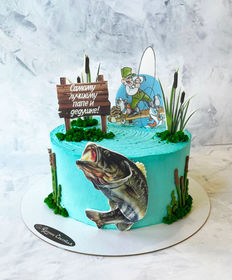 Праздничный торт «Для рыбака»
