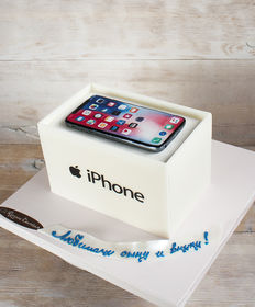 Праздничный торт «IPhone в коробке»