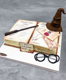 Детский торт «Книга заклинаний Гарри Поттер»