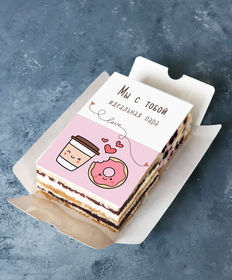Набор пирожных «Мини-набор пирожных Кофе и пончик идеальная пара»