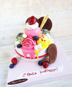 Детский торт «Мороженое»