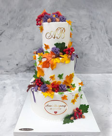 Свадебный торт «Осенний свадебный»