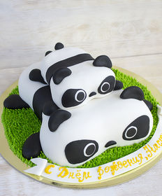 Детский торт «Панды»