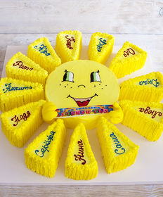 Детский торт «Солнышко с именами»