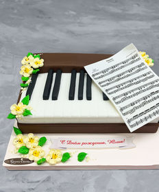 Праздничный торт «Талантливому музыканту пианино»
