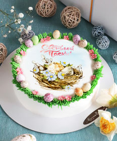 Праздничный торт «Торт пасхальный гнездышко»