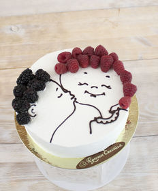 Праздничный торт «Влюбленная парочка»