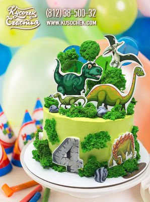 Торт «С динозавриками»