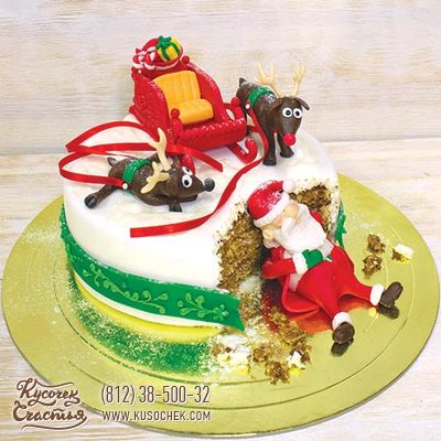 Торт «Санта-сладкоежка»