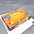 Торт «Шарики и флажки разноцветные (20 на 30 см)» миниатюра