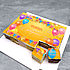 Торт «Шарики и флажки разноцветные (20 на 30 см)» миниатюра 2